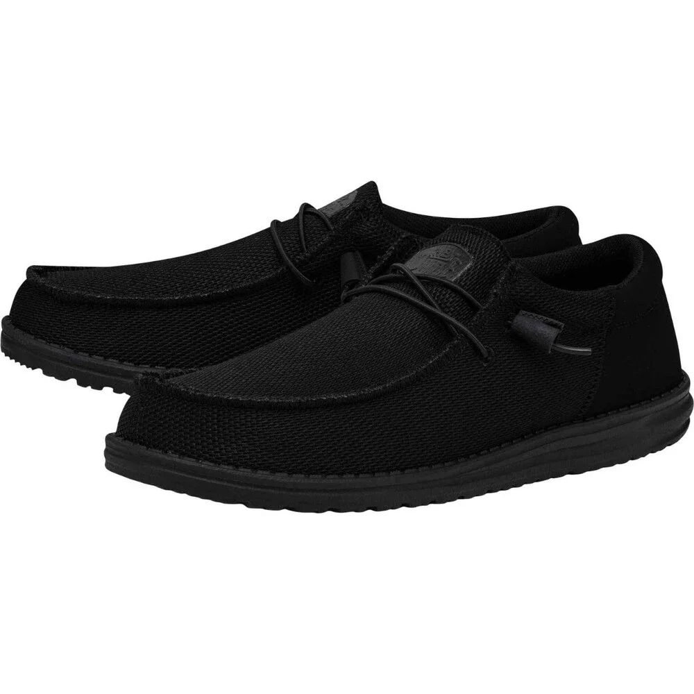 Hey Dude Wally Funk Mono 40011-0XS Men's 9 M Black Slip On Casual Shoes ZOGG3697